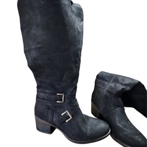 Women's Black Suede Boots